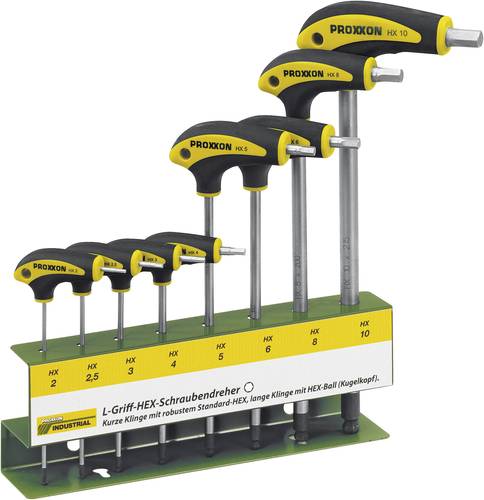 Proxxon Industrial HEX L-handtag Werkstatt Schraubendreher-Set 8teilig Innen-Sechskant von Proxxon Industrial