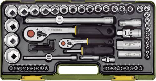 Proxxon Industrial Super-set Steckschlüsselsatz zöllig 1/4  (6.3 mm), 1/2  (12.5 mm) 65teilig 2 von Proxxon Industrial