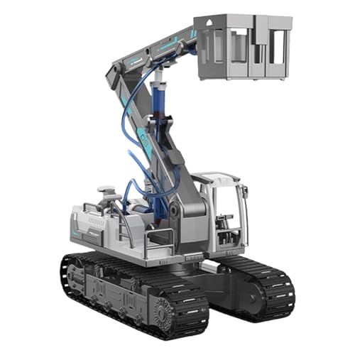 Proypiax Baufahrzeug-Spielzeug, Ingenieursspielzeug für Kinder - Montagetechnik-Spielzeug,Pädagogische Lernaktivitäten, Spielzeug mit hydraulischer Kraft, mechanisches Kettenfahrzeug von Proypiax