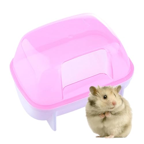 Proypiax Hamster-Badezimmer | Hamster Sandbad Box Katzentoilette - Abnehmbare Sandbadbehälter-Badebox, stabile Badewannentoilette für Zwerghamster von Proypiax