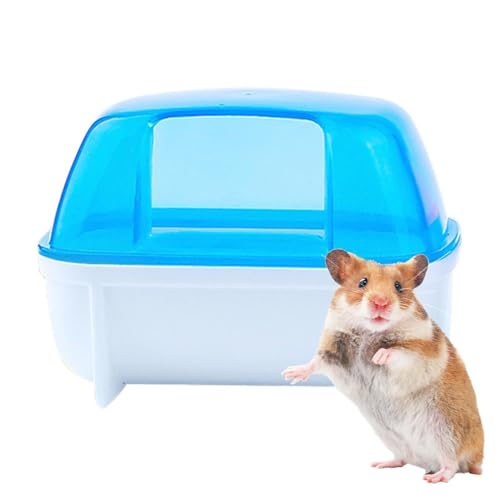 Proypiax Hamster-Sandbad,Hamster Sandbad Box Katzentoilette - Abnehmbare Sandbadbehälter-Badebox, stabile Badewannentoilette für Zwerghamster von Proypiax