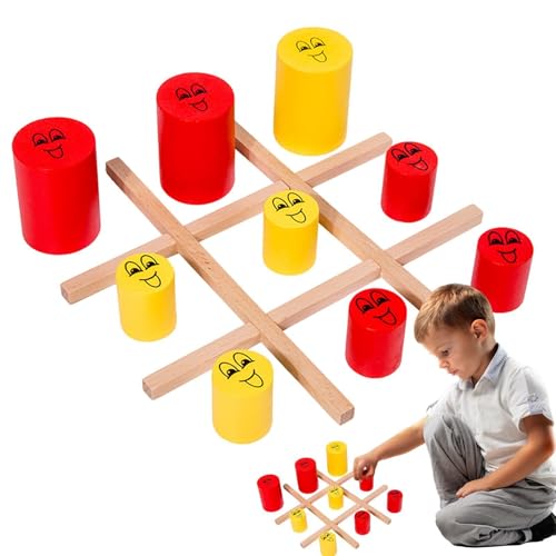 Proypiax Holzschachspiel, Holzpuzzlespiel | Wood Classic Brain Improvement Rätsel - Interaktives Big Eats Small Chess Toy für Mädchen 4-8 Jahre alt von Proypiax