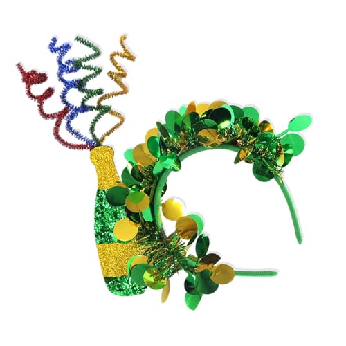 Proypiax Kleeblatt-Stirnband, Kleeblatt-Stirnband-Boppers - Kleeblatt Haarband Hoops Grün - St. Patrick's Day Kostüm Haarschmuck mit Melone für alle Altersgruppen von Proypiax