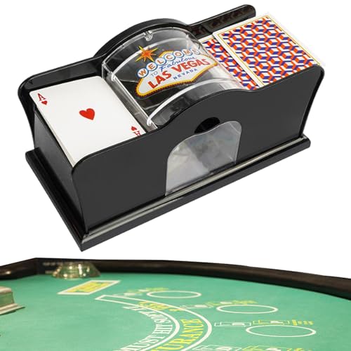 Proypiax Manueller Kartenmischer, Kartenmischer mit Handkurbel - Spielkartenmischer und -Spender,Spielkartenmischer-Handbuch für Blackjack, Texas Holdem, Poker, Heimkartenspiele, Kartenmischer von Proypiax