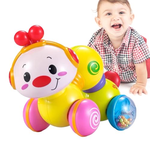 Proypiax Musical Walking Toy, Baby Crawling Toy | Kreative Cartoon Crawling Raupe mit Licht | Interaktive frühe Lernzubehör für 6-18 Monate für Zuhause im Alter von 6 bis 18 Monaten von Proypiax