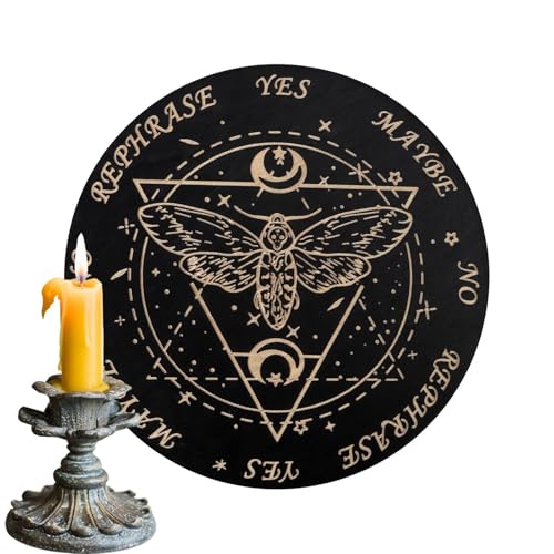 Proypiax Ouija Spirit Board, Pendelbrett für Wahrsagerei - Metaphysische Planchette-Nachrichtentafeln aus mit Buchstaben - Spirit Decorations Ouija-Brettspiel für Mottopartys und Zusammenkünfte von Proypiax