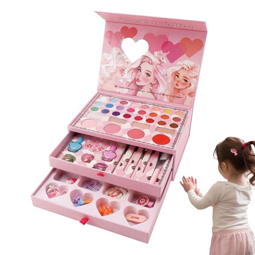 Proypiax Schminkkoffer Für Kleine Mädchen,Prinzessin Kosmetik Set | Waschbares Kosmetikspielzeug für Schule, Theaterklasse, Prinzessinnenparty, Bühnenauftritt und Gemeinschaftsbastelworkshops Proypiax Schminkkoffer Für Kleine Mädchen,Prinzessin Kosmetik Set | Waschbares Kosmetikspielzeug für Schule, Theaterklasse, Prinzessinnenparty, Bühnenauftritt und Gemeinschaftsbastelworkshops von Proypiax