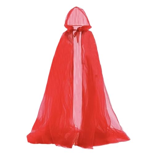 Proypiax Schwarzer Umhang Mit Kapuze - Durchsichtiger Langer Tüllumhang,Kostümzubehör Für Frauen Hochzeit Fest Bühne Renaissance Herbst Proypiax Schwarzer Umhang Mit Kapuze - Durchsichtiger Langer Tüllumhang,Kostümzubehör Für Frauen Hochzeit Fest Bühne Renaissance Herbst von Proypiax