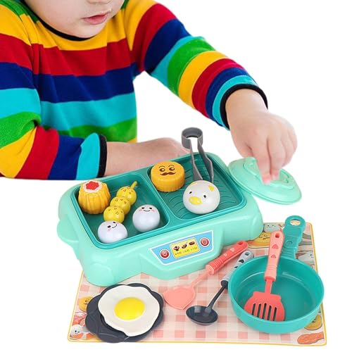 Proypiax Spielen Sie Speisensets für Kids Kitchen, Spielen Sie Kitchen Food, Kochspielzeug Spielen Küchenkit Food Set 16 Stücke, Realistische Spielset Fried Eggs Party bevorzugt Accessoires für von Proypiax