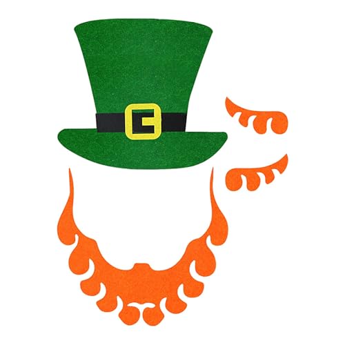 Pruojhw Ausschnitte zum St. Patricks Day,St. Patricks Day Papierausschnitte - Dekorations-Requisiten für irische Feiertage | Foto-Dekoration aus Papier für Kunstschulen, irische Partys, Zuhause und von Pruojhw