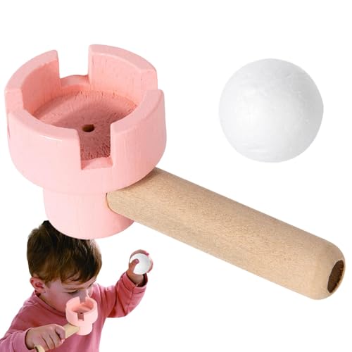 Pruojhw Ballblasendes Kleinkindspielzeug,Ballblasenspielzeug,Pädagogisches Blasspiel | Schwimmende Blow Pipe Balls Spielspielzeug, Blowing Pipe Balls Spielzeug für Kinder, Balance Blowing Toys von Pruojhw