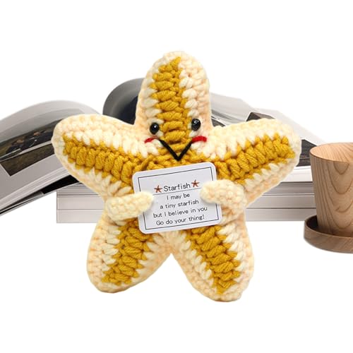Pruojhw Emotionale Unterstützung Stofftier,Häkelseestern Plüsch Zum Festhalten Und Trösten | Gestricktes Inspirierendes Weiches Spielzeug Für Mädchen Geburtstagsgeschenk Schule Begleiter Deko Pruojhw Emotionale Unterstützung Stofftier,Häkelseestern Plüsch Zum Festhalten Und Trösten | Gestricktes Inspirierendes Weiches Spielzeug Für Mädchen Geburtstagsgeschenk Schule Begleiter Deko von Pruojhw