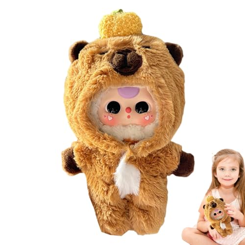 Pruojhw Plüsch-Anziehpuppe, Puppenkleidung - Strampler Puppenkleidung Tier 1-teiliger Anzug für 7-Zoll-Puppen-Outfits - Tierischer 1-teiliger Kleidungsanzug für 7-Zoll-Puppen-Outfits, weiche, gefüllte von Pruojhw