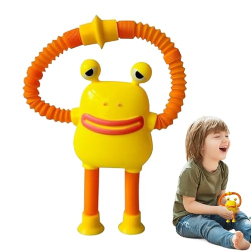 Pruojhw Pop Tube Tiere,Pop Tubes Sinnesspielzeug | Sensorisches Pop Tubes -Zappelspielzeug,Teleskop-Saugnapf-Spielzeug, Sucker Pop Tube, dehnbares Saugspielzeug, Pop Tube, sensorisches Spielzeug von Pruojhw