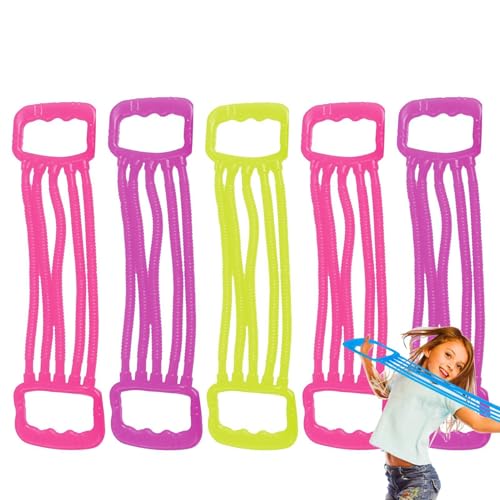 Pruojhw Stretchy String Fidget,Stretchy Strings, 5X weiche Gummi-Pull-Aktivitätsspielzeuge, Elastische sensorische Fidget-Spielzeuge, frühe pädagogische, entspannende Stretch-Schnur für Geburtstags- von Pruojhw