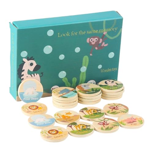 Pruojhw Tier-Assoziationsspiel aus Holz, Tierassoziationskarten – Assoziationsspiel aus Holz für | Konzentrationsspiel für Kinder, Lernspiel für und Pruojhw Tier-Assoziationsspiel aus Holz, Tierassoziationskarten – Assoziationsspiel aus Holz für | Konzentrationsspiel für Kinder, Lernspiel für und von Pruojhw