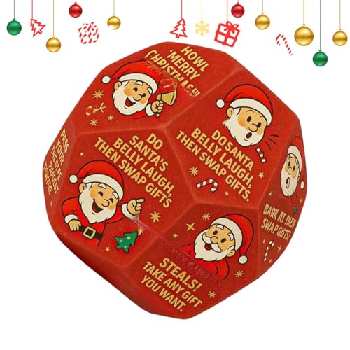 Pruojhw Weihnachten Tausch Würfel Brettspiel,Kinder Weihnachten Santa Tausch Würfel | Lustiges Partyspiel für Feiern Frauen Mädchen Erwachsene Familienabend Party Pruojhw Weihnachten Tausch Würfel Brettspiel,Kinder Weihnachten Santa Tausch Würfel | Lustiges Partyspiel für Feiern Frauen Mädchen Erwachsene Familienabend Party von Pruojhw