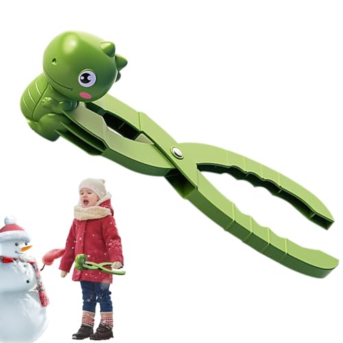 Pruojhw Winter-Outdoor-Spielzeug, Schneespielzeug für Kinder im Alter von 4–8 Jahren | Niedliche Dinosaurierform Winterspielzeug Schneeformen,Tragbarer Schneeballmacher, Outdoor-Winterspielzeug für von Pruojhw