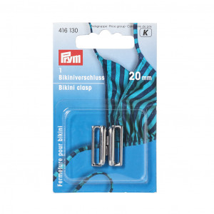 Prym Bikini-Haken/Bikini-Verschlüsse Metall Silber 20mm - 1 Satz von Prym