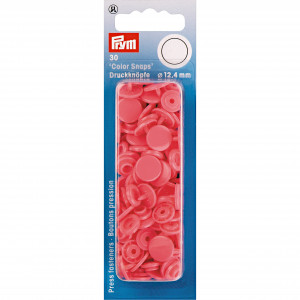 Prym Color Snaps Druckknöpfe Kunststoff Rund Himbeere 12,4mm - 30 Stk von Prym