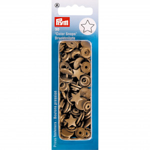 Prym Color Snaps Druckknöpfe Kunststoff Stern Gold - 30 Stk von Prym