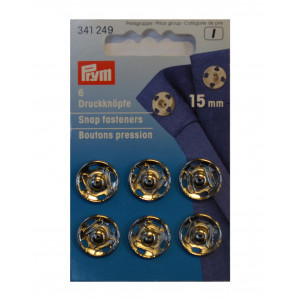 Prym Druckknöpfe Silber 15mm 6 Stk von Prym