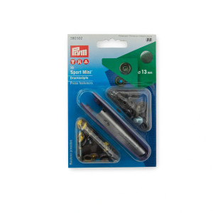 Prym Druckknöpfe Sport Mini Schwarz Oxid. 13mm - 10 Stück von Prym