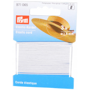 Prym Elastik-Kordel rund Weiß 1,5mm 3m von Prym