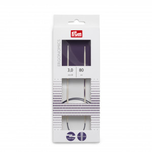 Prym Ergonomics Rundstricknadeln Kunststoff 80cm 3,00mm / 31.5in US2½ von Prym