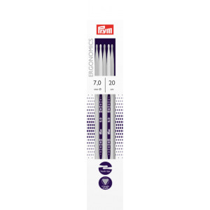 Prym Ergonomics Sockennadeln Kunststoff 20cm 7,00mm / 7.9in US10¾ von Prym