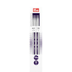 Prym Ergonomics Sockennadeln Kunststoff 20cm 4,00mm / 7.9in US6 von Prym