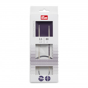 Prym Ergonomics Rundstricknadeln Kunststoff 80cm 3,50mm / 31.5in US4 von Prym