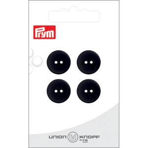 Prym Flache Kunststofftaste schwarz 15mm - 4 Stück von Prym