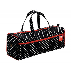 Prym Handarbeitstasche Polka Dots Schwarz 42x14x15,5cm von Prym