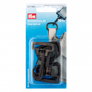 Prym Karabiner Kunststoff Schwarz 30mm - 2 Stück von Prym