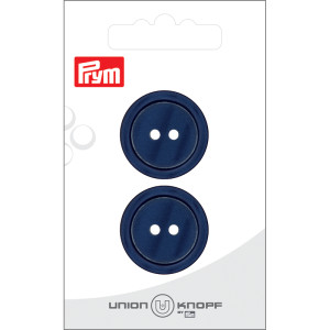 Prym Kunststoffknopf Navy 2 Löcher 25mm- 2 Stück von Prym