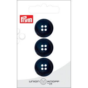 Prym Kunststoffknopf Navy 4 Löcher 20mm - 3 Stück von Prym