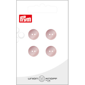 Prym Plastikknopf Rosa 12mm 2 Löcher - 4 Stk von Prym