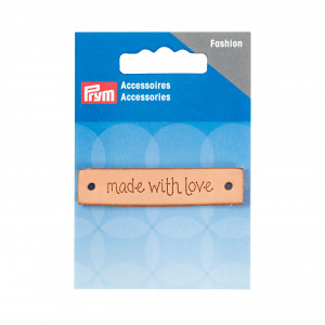 Prym Label Leder made with love 60x13mm - 1 Stk von Prym