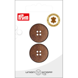 Prym Lederknopf Braun 23mm - 2 Stück von Prym