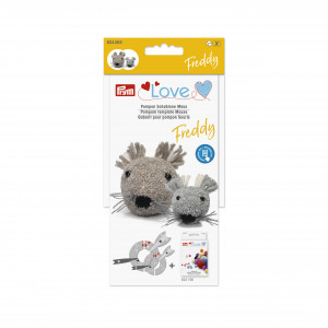 Prym Love Pompom Maker Freddy die Maus - 2 Größen von Prym