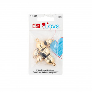 Prym Love Quastenhalter Goldfarben 10 und 16mm - 6 Stk von Prym