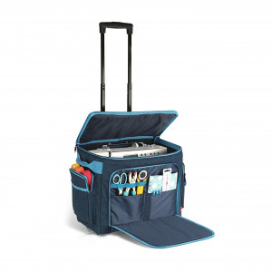 Prym Nähmaschinentasche/Trolley Jeansblau Baumwolle 44x22x36cm von Prym