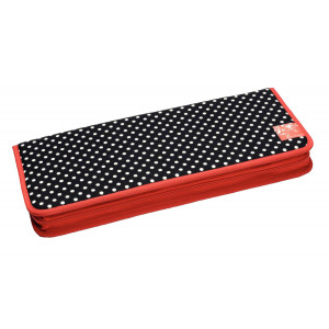 Prym Stricknadel-Etui Polka Dots Schwarz 20x43cm von Prym