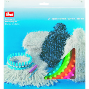 Prym Strickring Set - 4 Größen inkl. Nadel und Haken von Prym