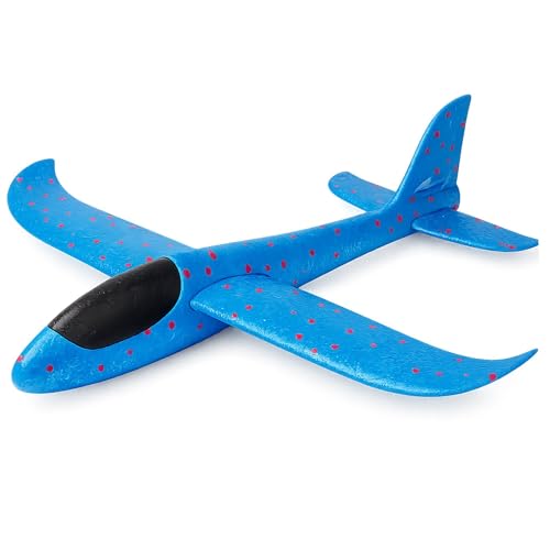 Przydasie Blauer Wurfgleiter aus EPP – 37 cm Flugzeug für Kinder ab 3 Jahren – robust, leicht, fliegt weit, akrobatisch, perfekt für draußen Przydasie Blauer Wurfgleiter aus EPP – 37 cm Flugzeug für Kinder ab 3 Jahren – robust, leicht, fliegt weit, akrobatisch, perfekt für draußen von Przydasie