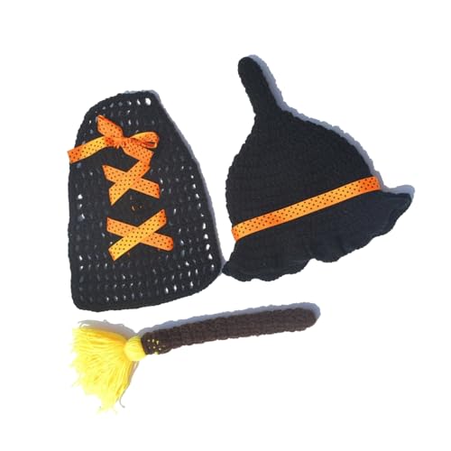 Partyzubehör, Fotografie-Requisiten, Kostüme, Halloween, Baby-Kleidungs-Set, weich, atmungsaktiv, Neugeborenen-Outfit für Kleinkinder, 0-1 Monat von Psdndeww