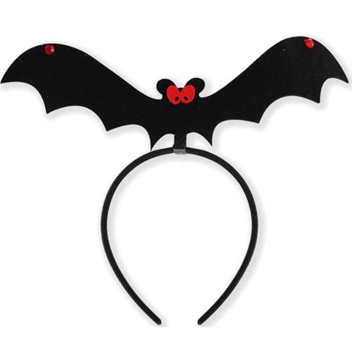 Psdndeww Auffälliges Fledermaus-Stirnband mit lustigen Augen, Halloween-Kostüm, Ergänzung, Cosplay, Accessoire, Kopfschmuck, Dekoration für Kinder von Psdndeww