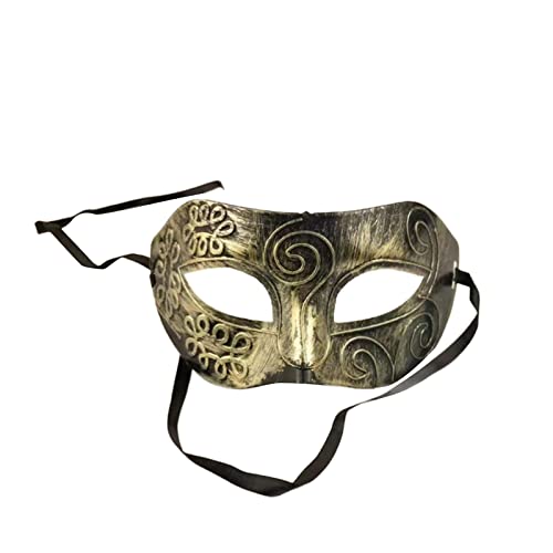 Psdndeww Herren-Maskerade, halbes Gesicht, antiker Prinz, Halloween-Party, Karneval von Psdndeww