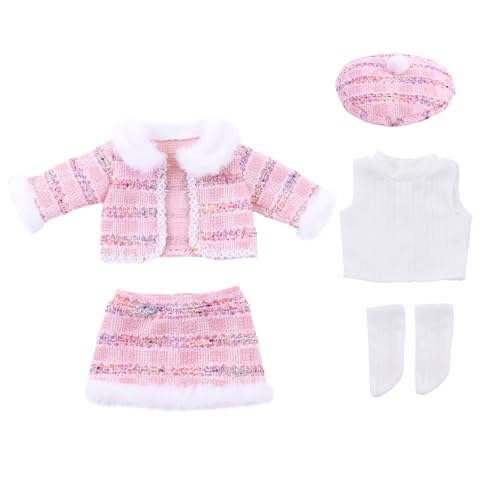 Psdndeww Praktisches Stilvolles Puppen Outfit Für 18-Zoll Puppen Elegantes Kleid Mit Mantel Und Accessoires Dekoration Für Den Täglichen Gebrauch von Psdndeww